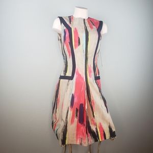 NWT Lela Rose Drop waist panel dress